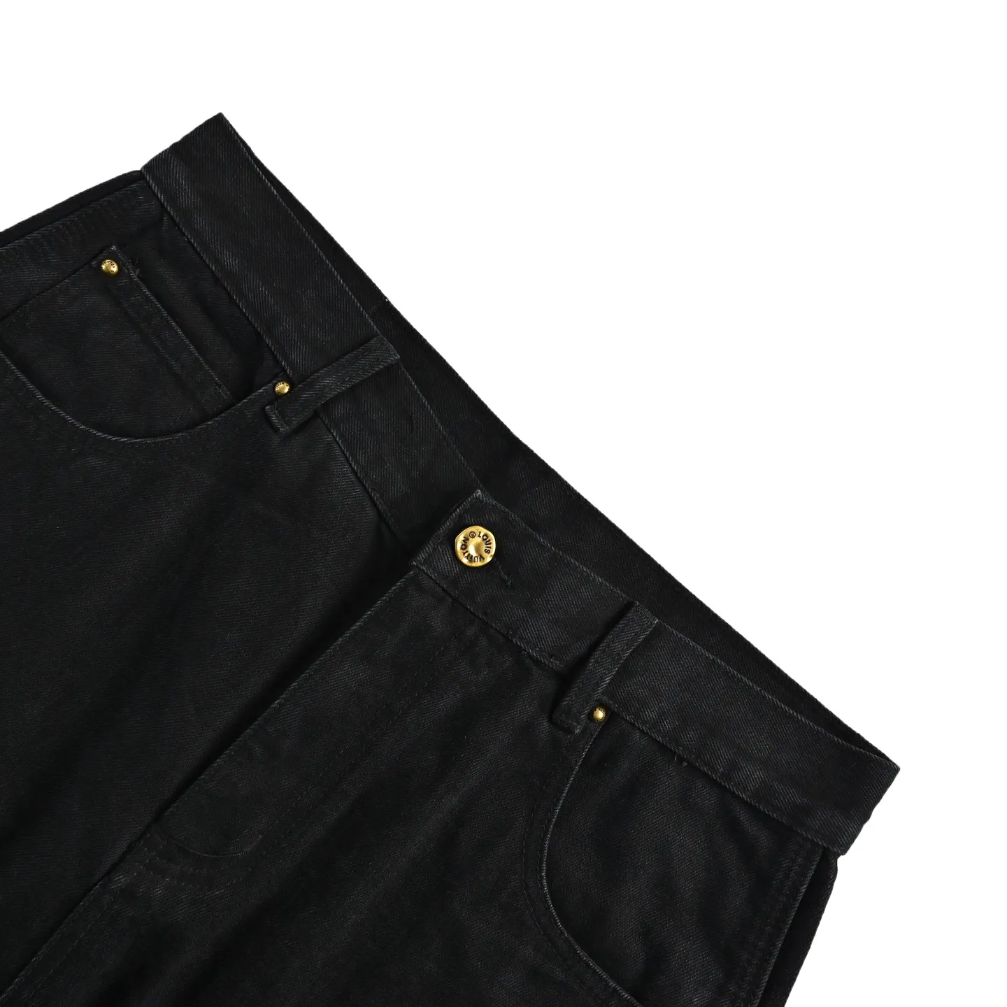 Louis Vuitton/Louis Vuitton presbyopic embossed denim shorts